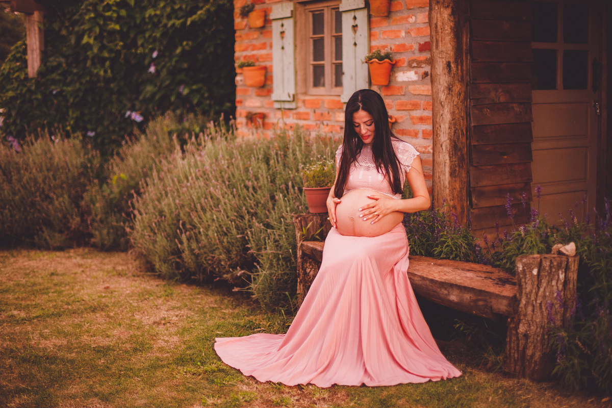 fotografa familia curitiba - gestante externo lavandas por do sol