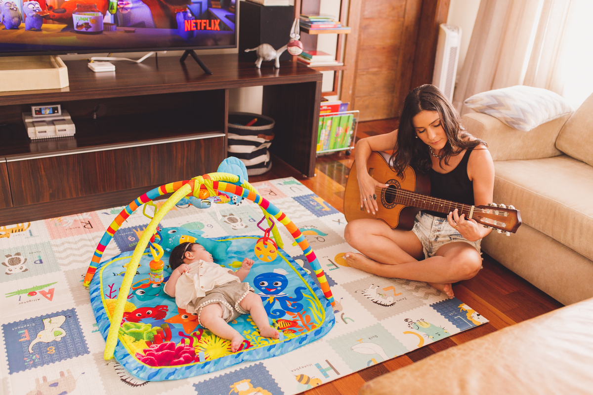 fotografa familia curitiba - ensaio em casa luiza 3 meses