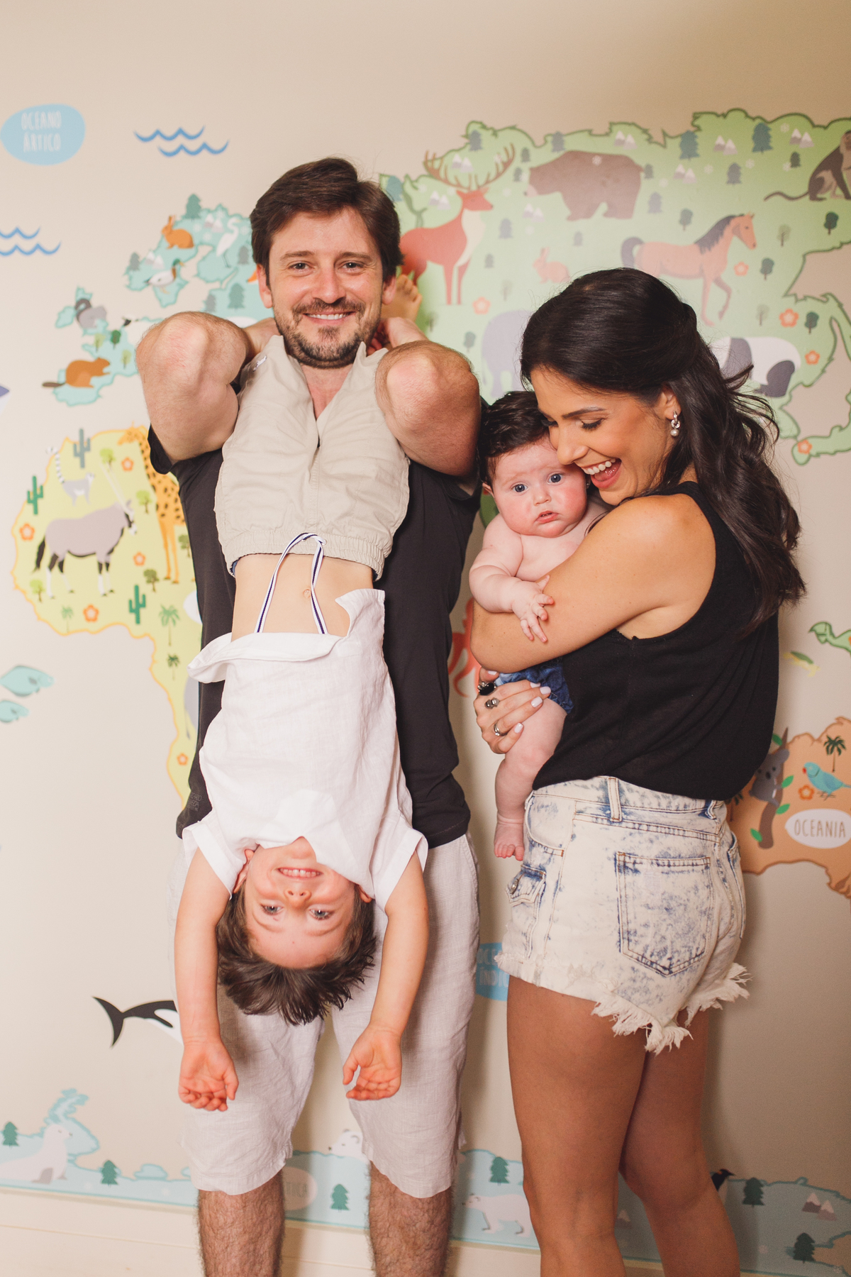fotografa familia curitiba - ensaio em casa luiza 3 meses