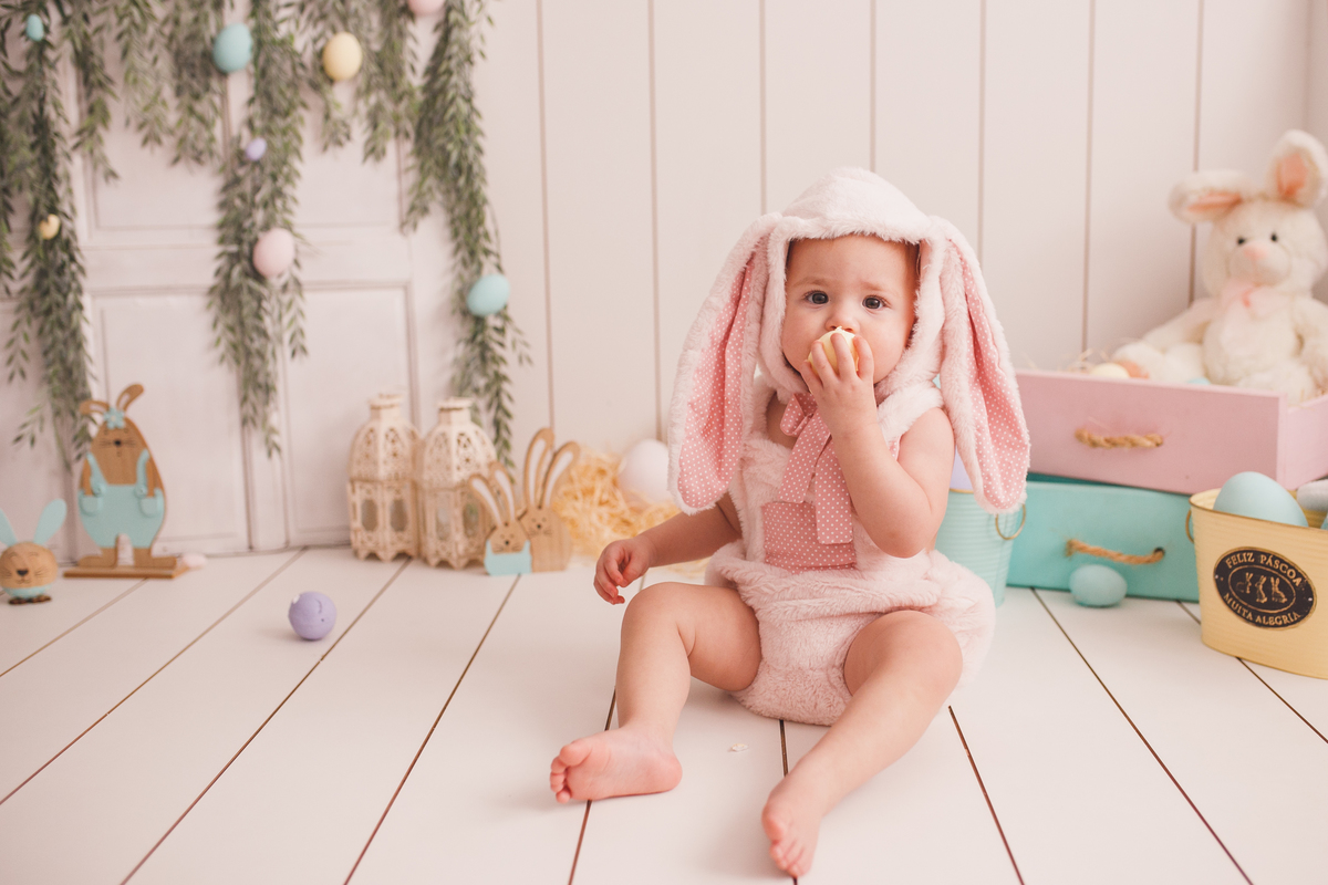 fotografa familia curitiba - ensaio estudio Pascoa gemeos