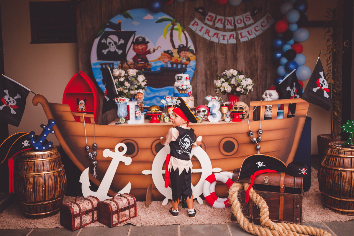 fotografa familia curitiba - aniversario pirata em casa