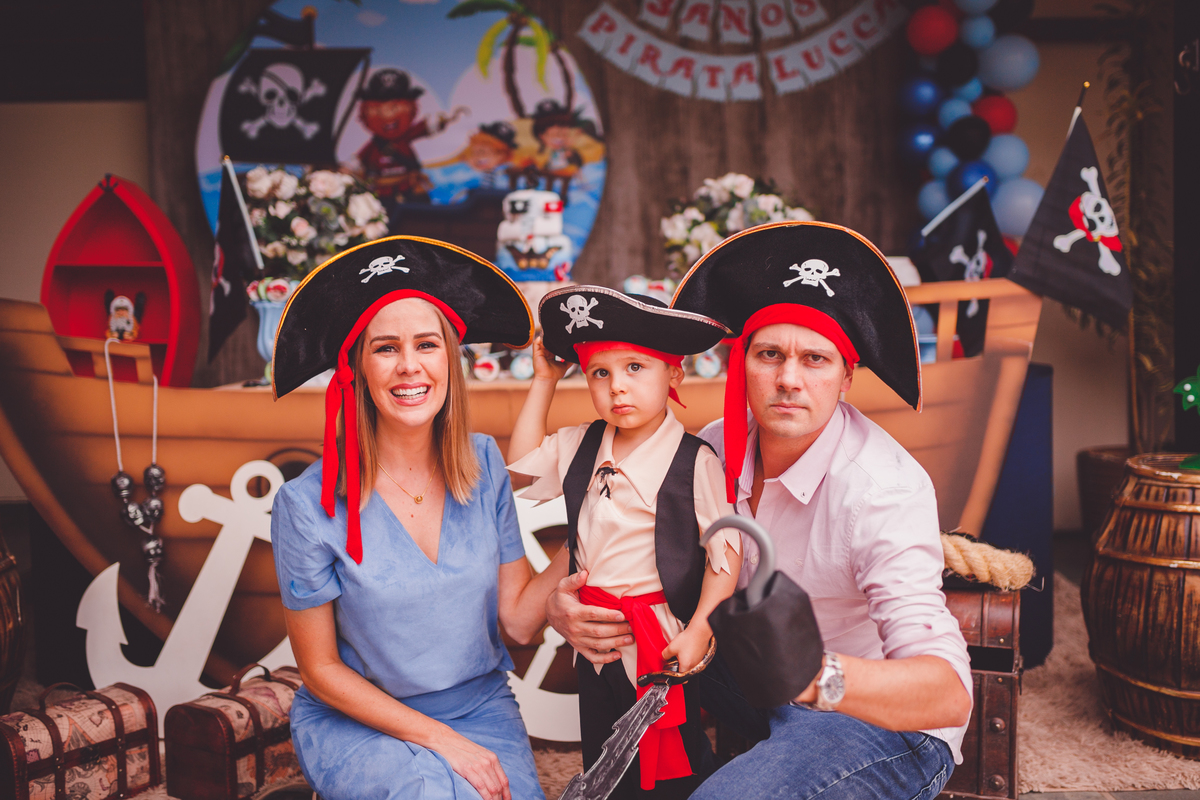 fotografa familia curitiba - aniversario pirata em casa