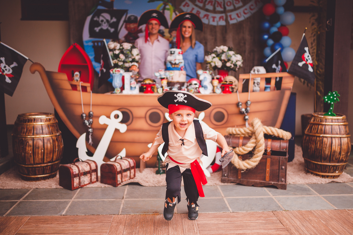 fotografa familia curitiba - aniversario pirata em casa