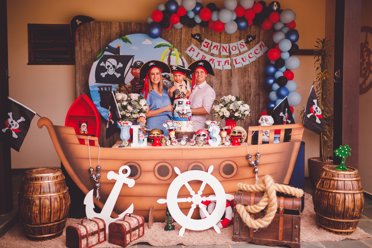fotografa familia curitiba - aniversario pirata em casa