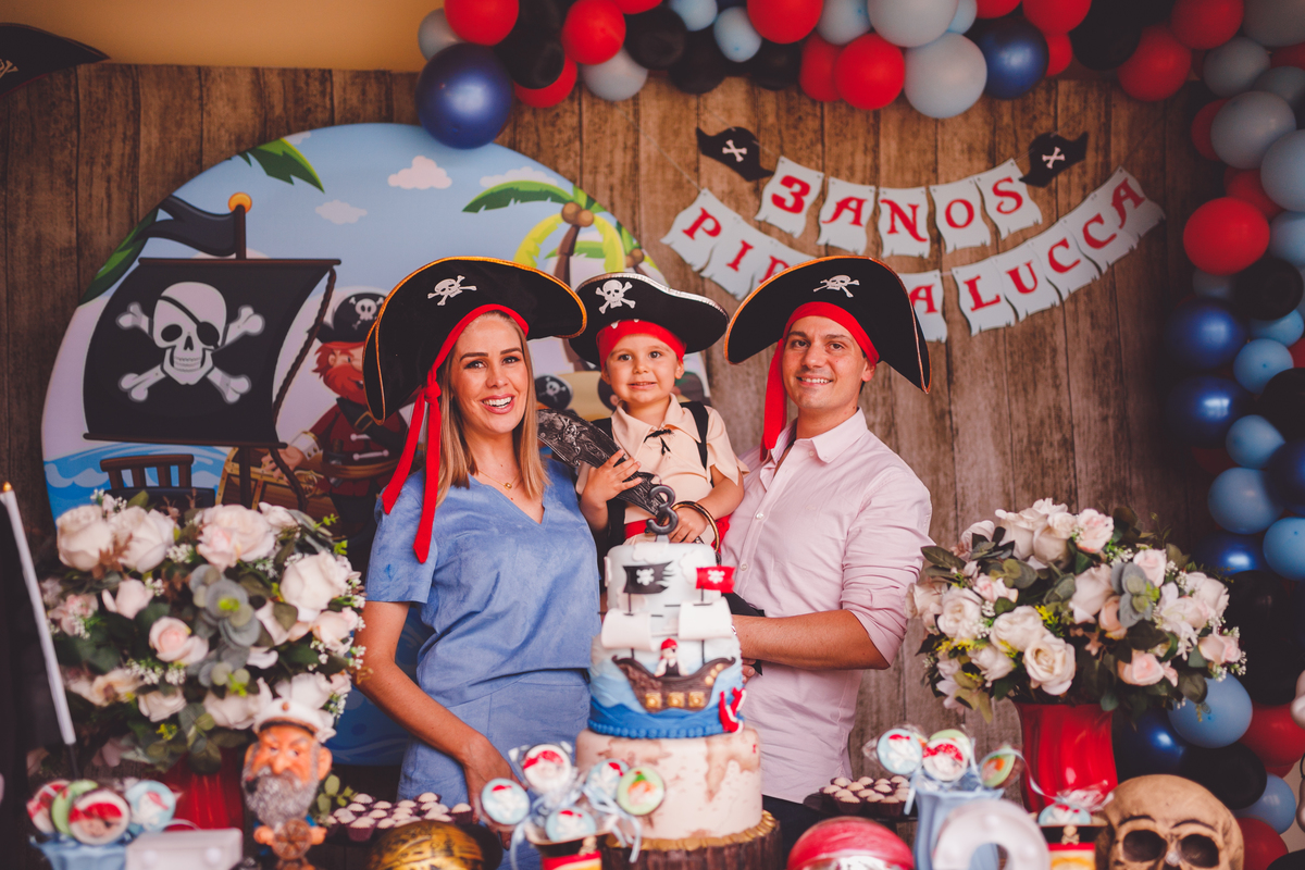 fotografa familia curitiba - aniversario pirata em casa