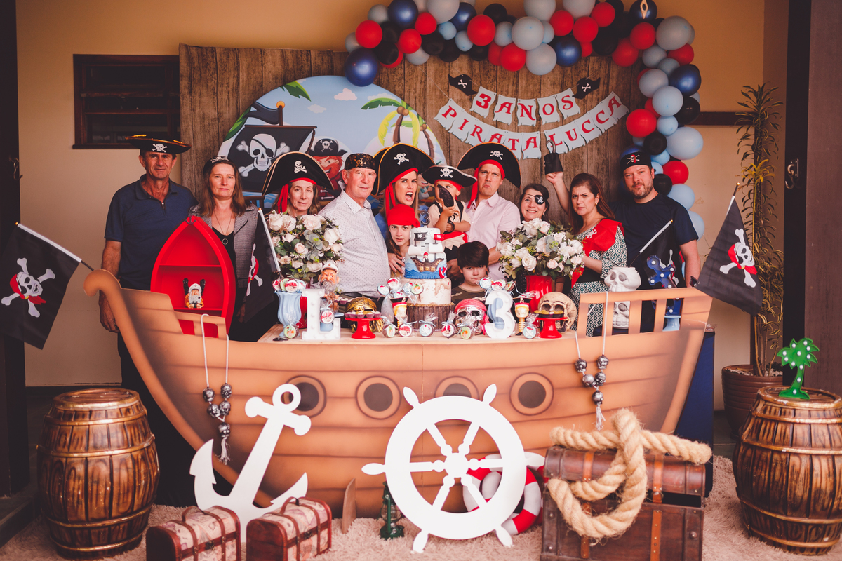 fotografa familia curitiba - aniversario pirata em casa