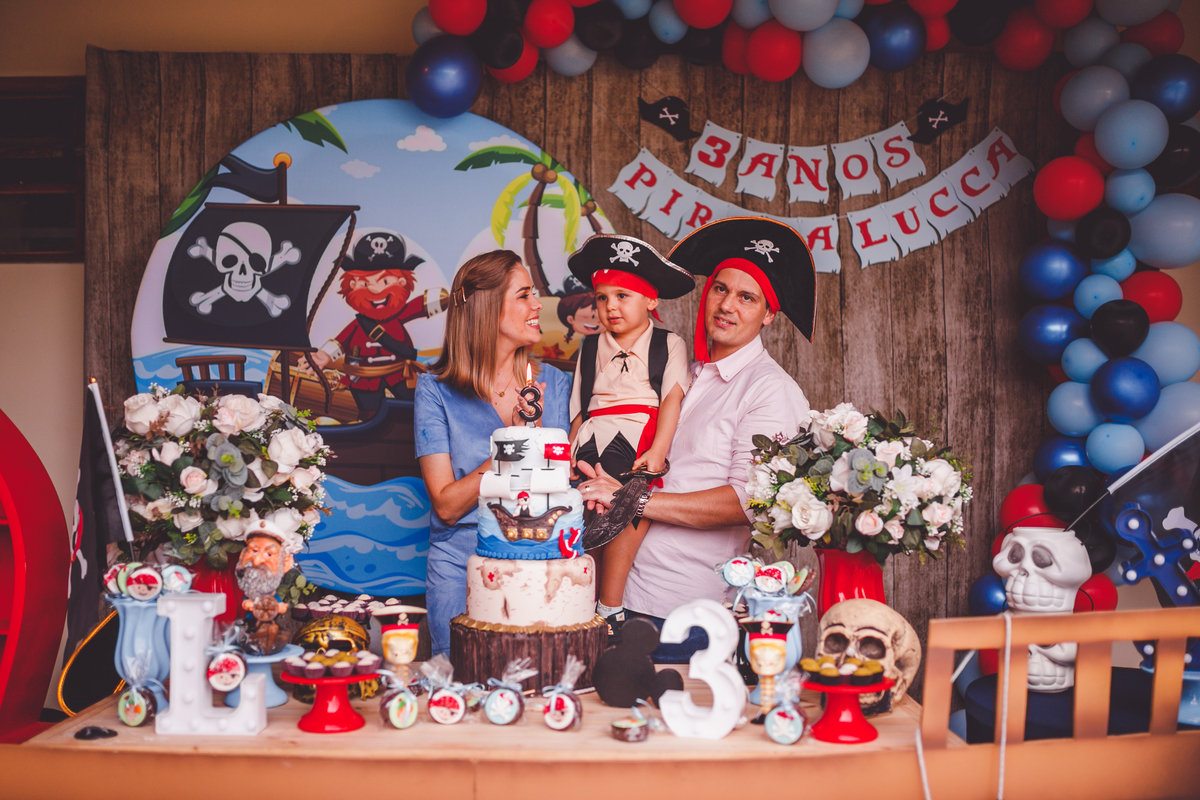 fotografa familia curitiba - aniversario pirata em casa