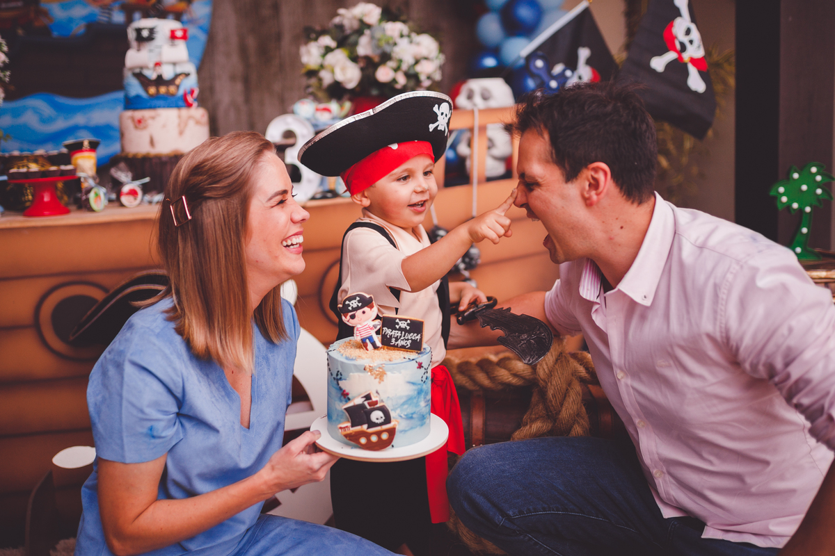 fotografa familia curitiba - aniversario pirata em casa