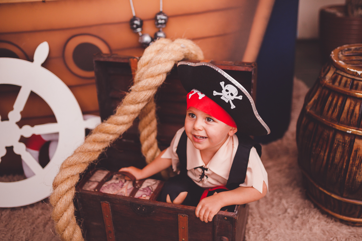 fotografa familia curitiba - aniversario pirata em casa