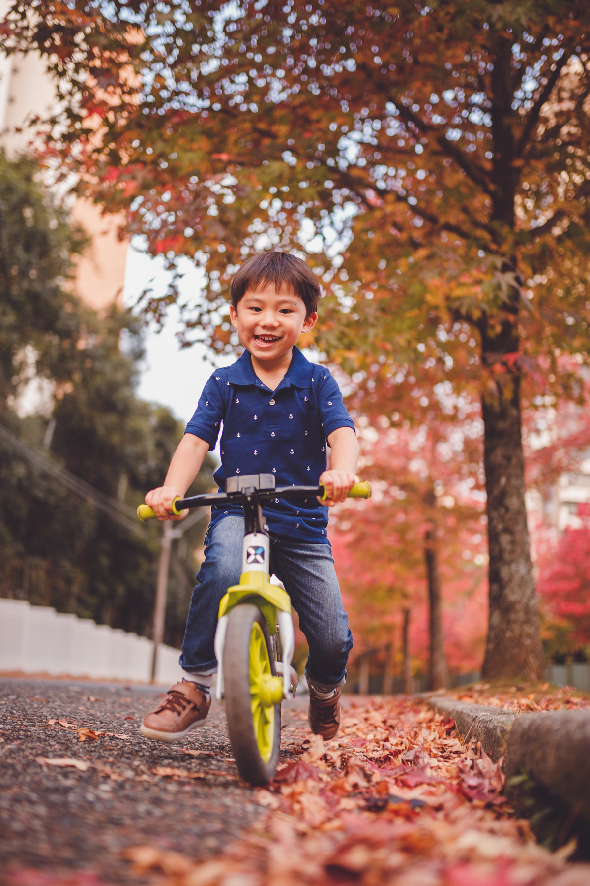 fotografa familia curitiba - ensaio outono canaleta onibus