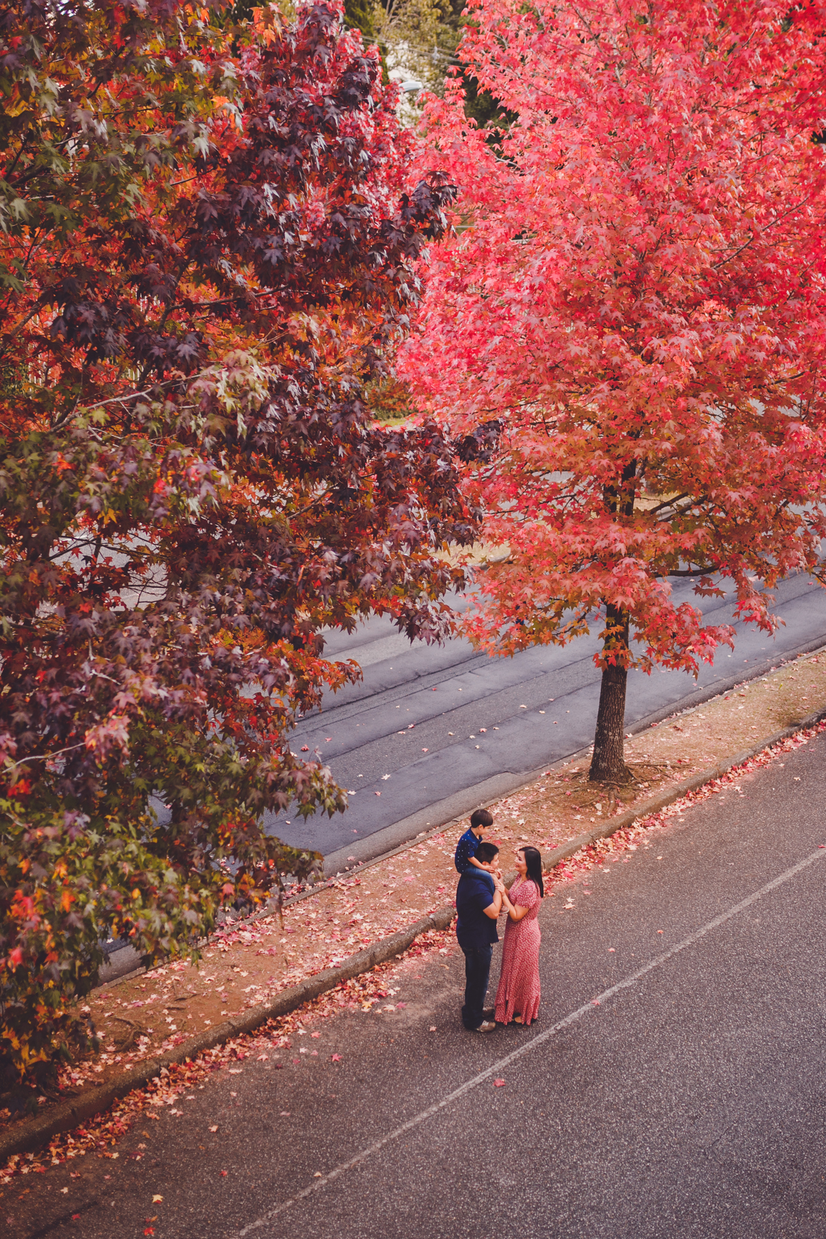 fotografa familia curitiba - ensaio outono canaleta onibus