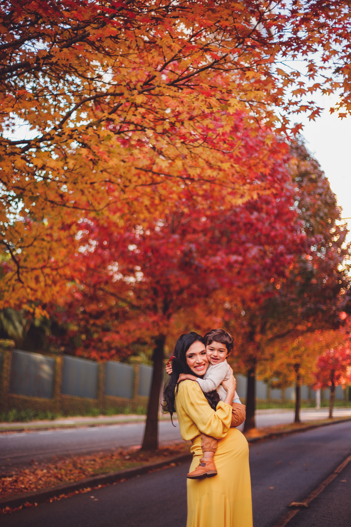 fotografa familia curitiba - ensaio gestante outono canaleta 