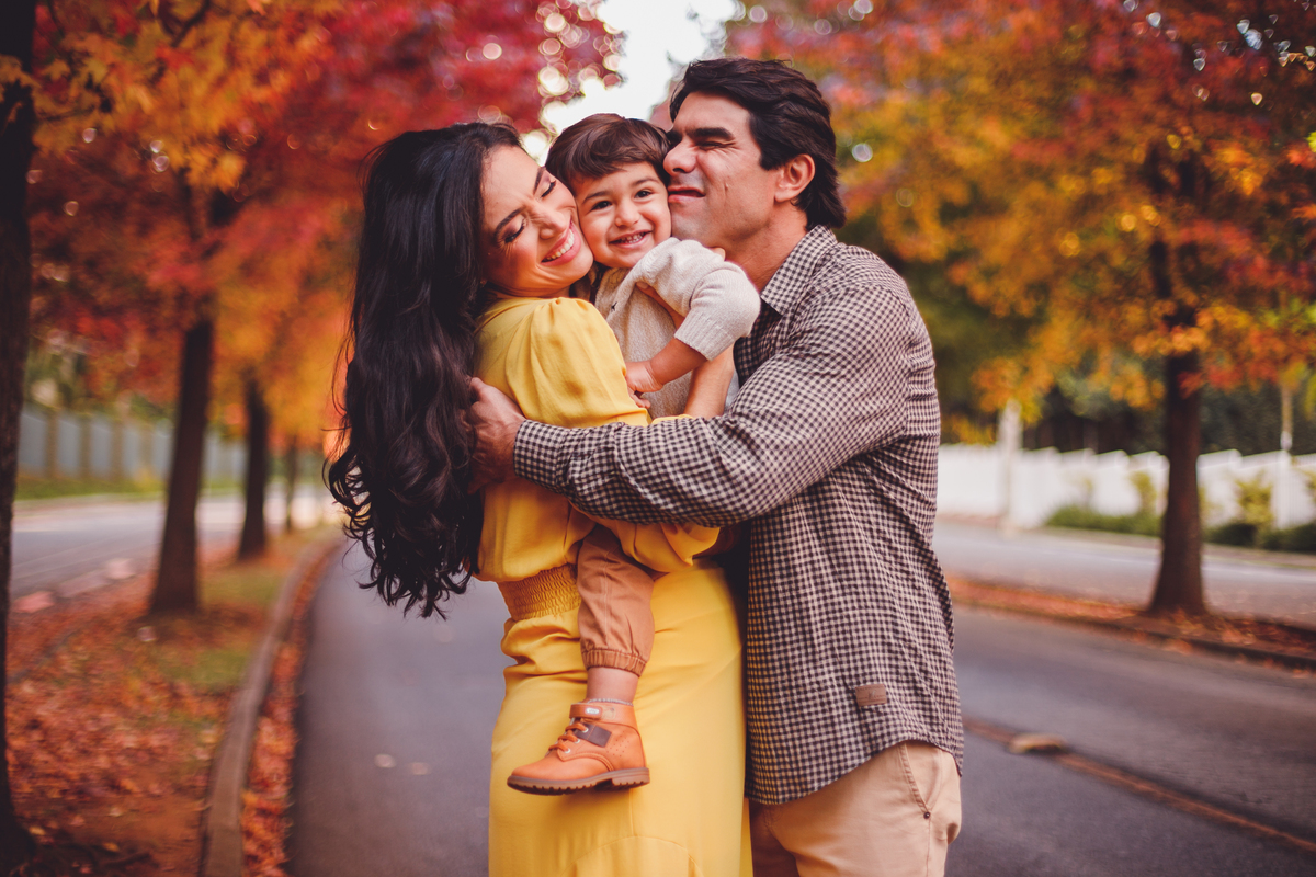 fotografa familia curitiba - ensaio gestante outono canaleta 