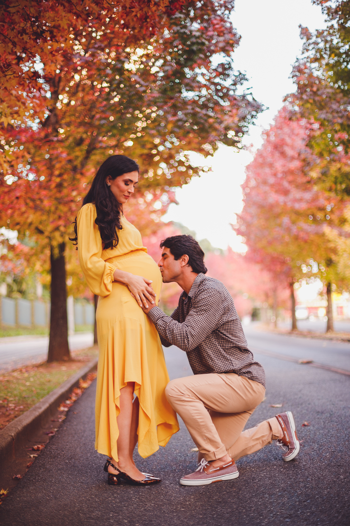 fotografa familia curitiba - ensaio gestante outono canaleta 