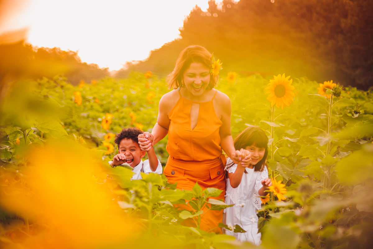 fotografa familia curitiba - ensaio campo de girassol