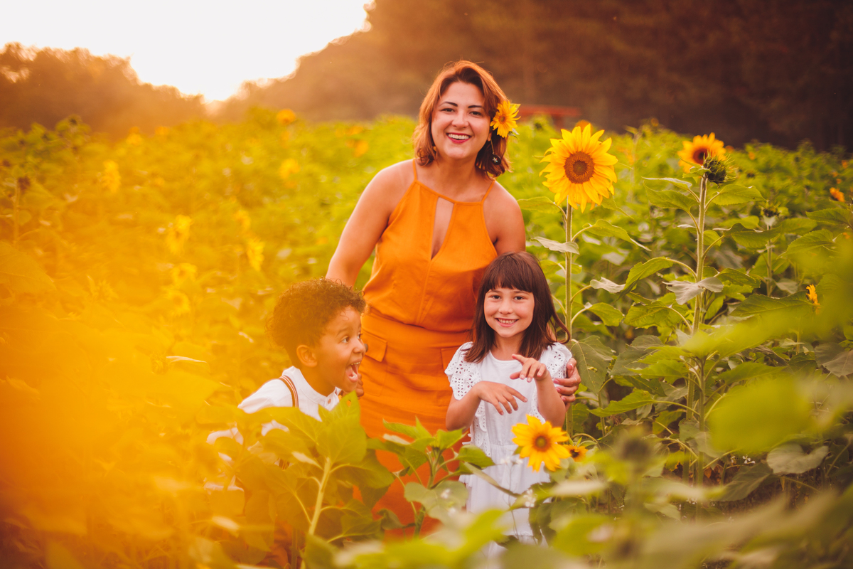 fotografa familia curitiba - ensaio campo de girassol