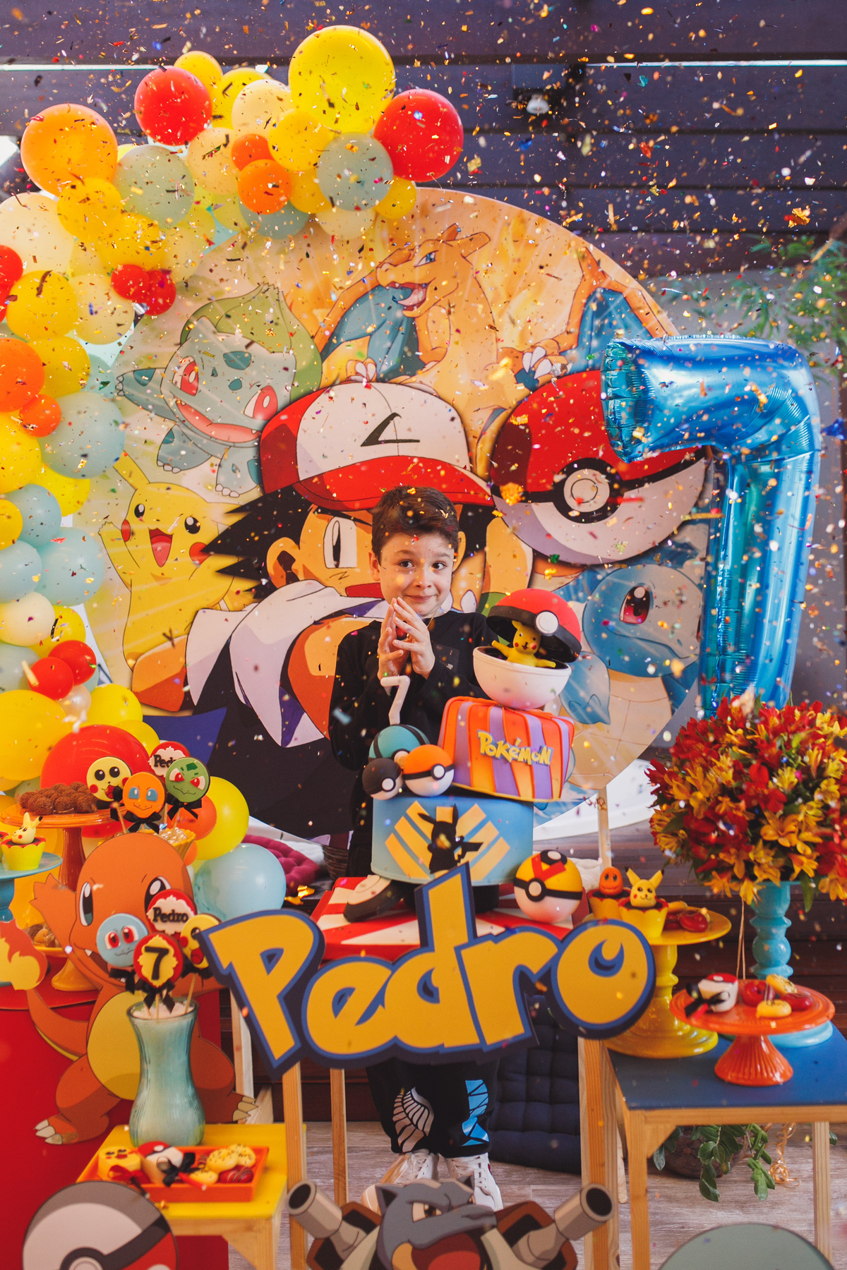 fotografa familia Curitiba aniversario em casa 7 anos 