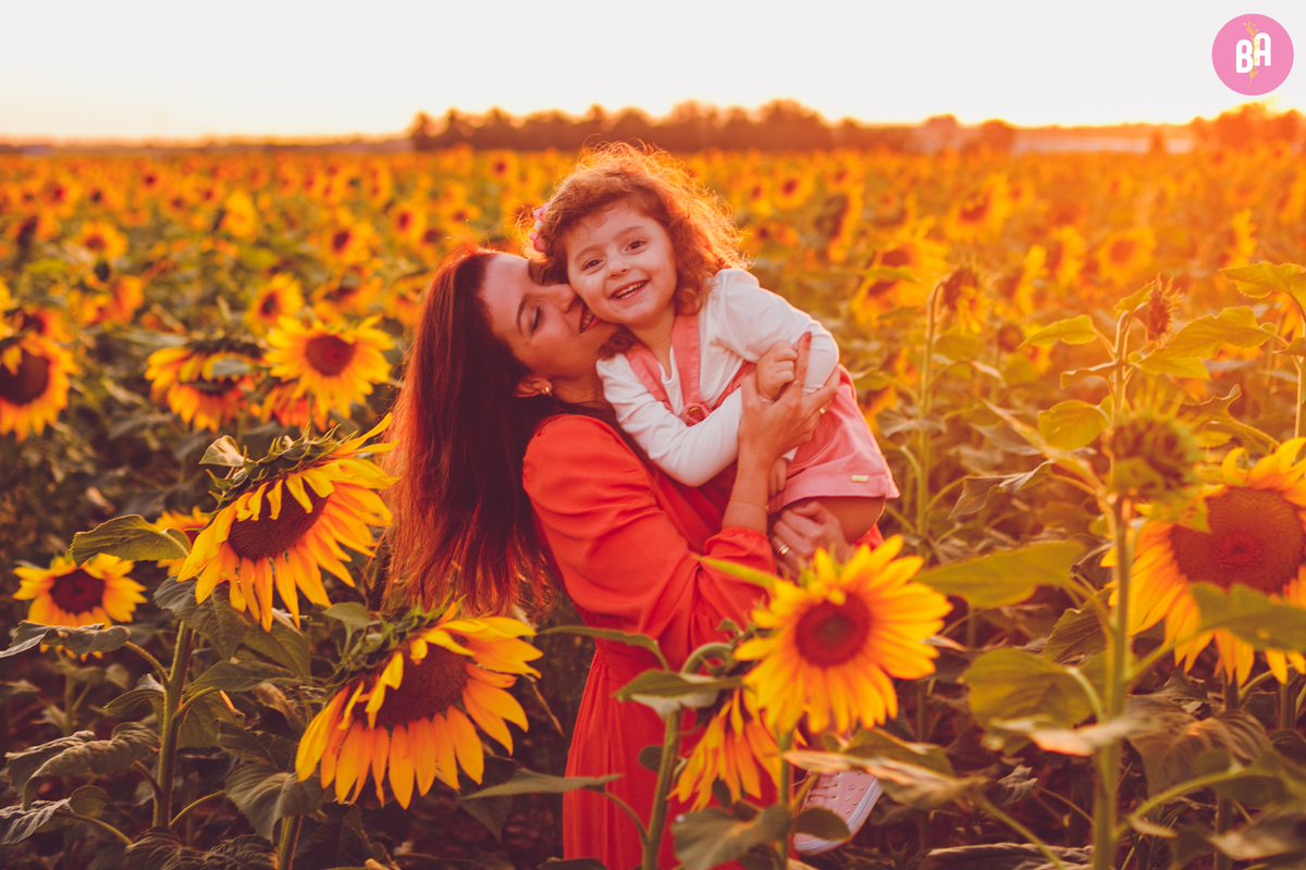 fotografa familia curitiba - Ensaio no girassol Holambra bebe menina flores por do sol