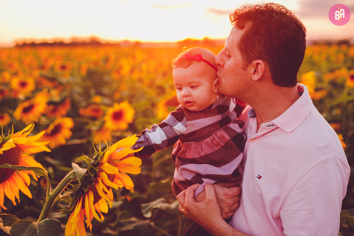 fotografa familia curitiba - Ensaio no girassol Holambra bebe menina flores por do sol