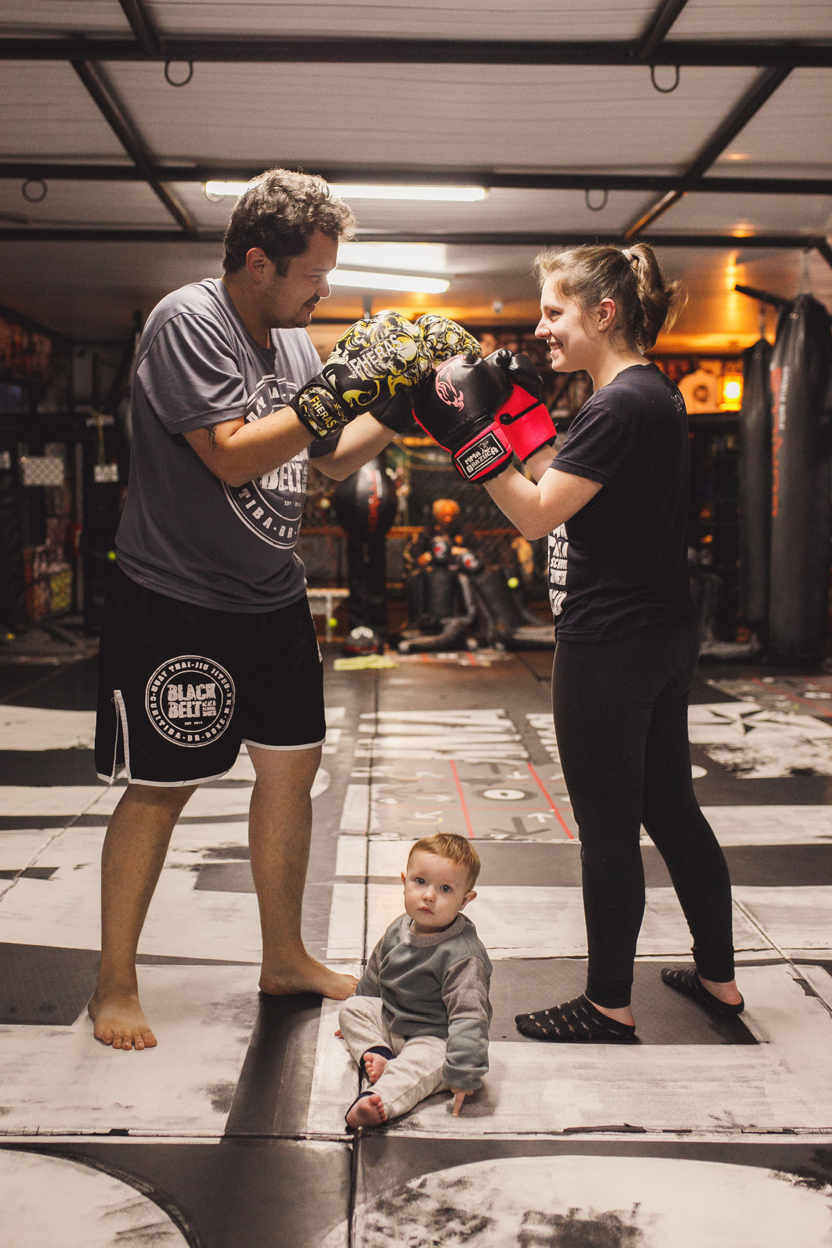 fotografa familia curitiba ensaio academia muay Thai 
