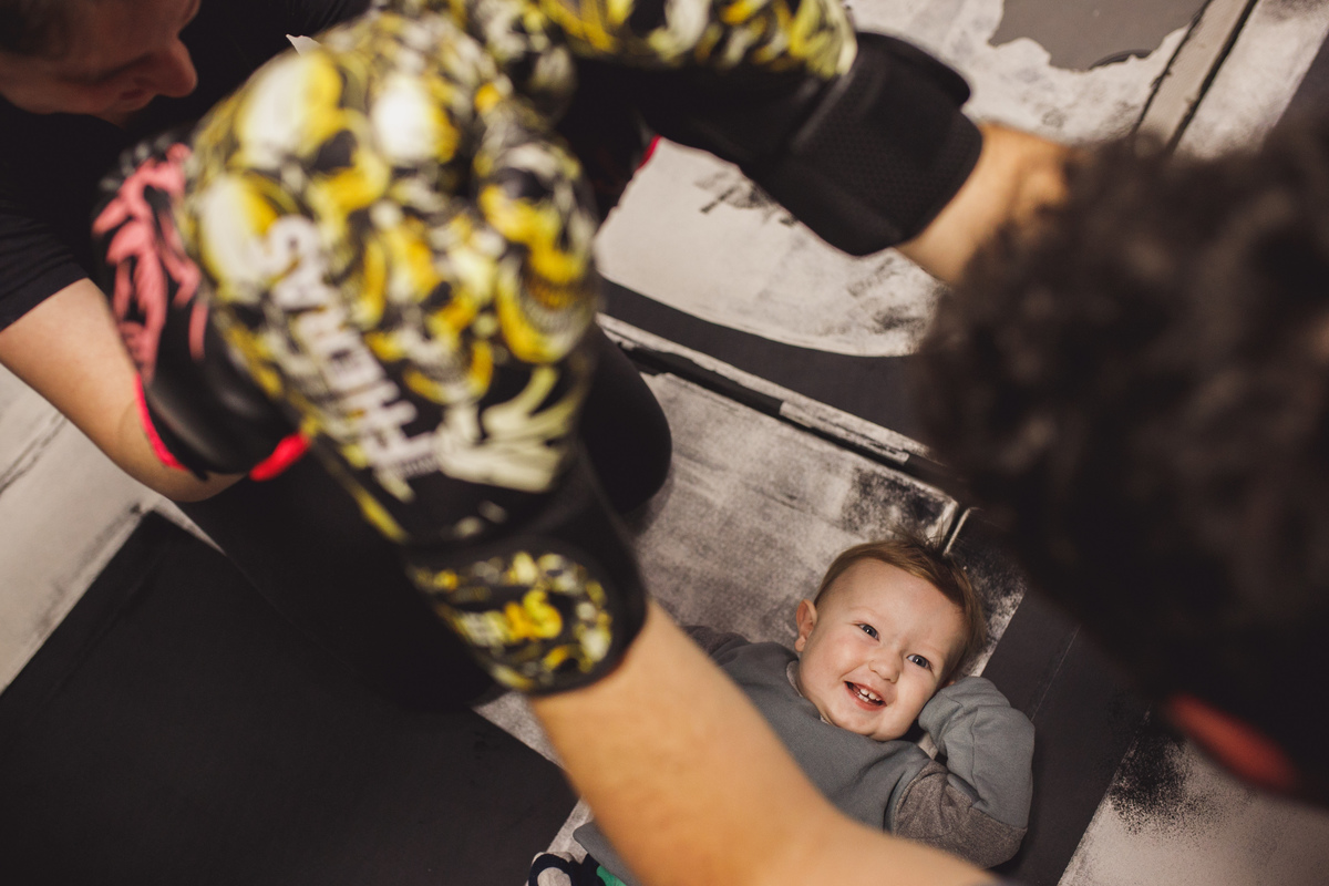 fotografa familia curitiba ensaio academia muay Thai 