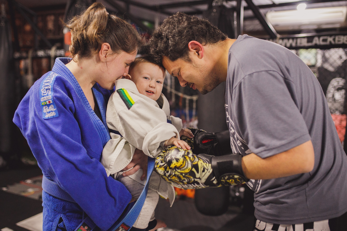 fotografa familia curitiba ensaio academia muay Thai 