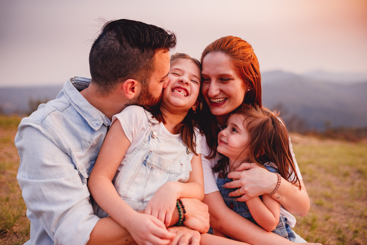 fotografa familia curitiba - morro palha por do sol