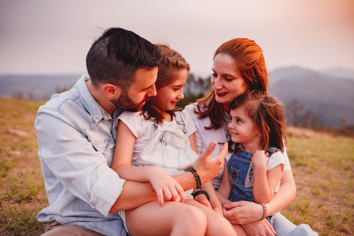 fotografa familia curitiba - morro palha por do sol