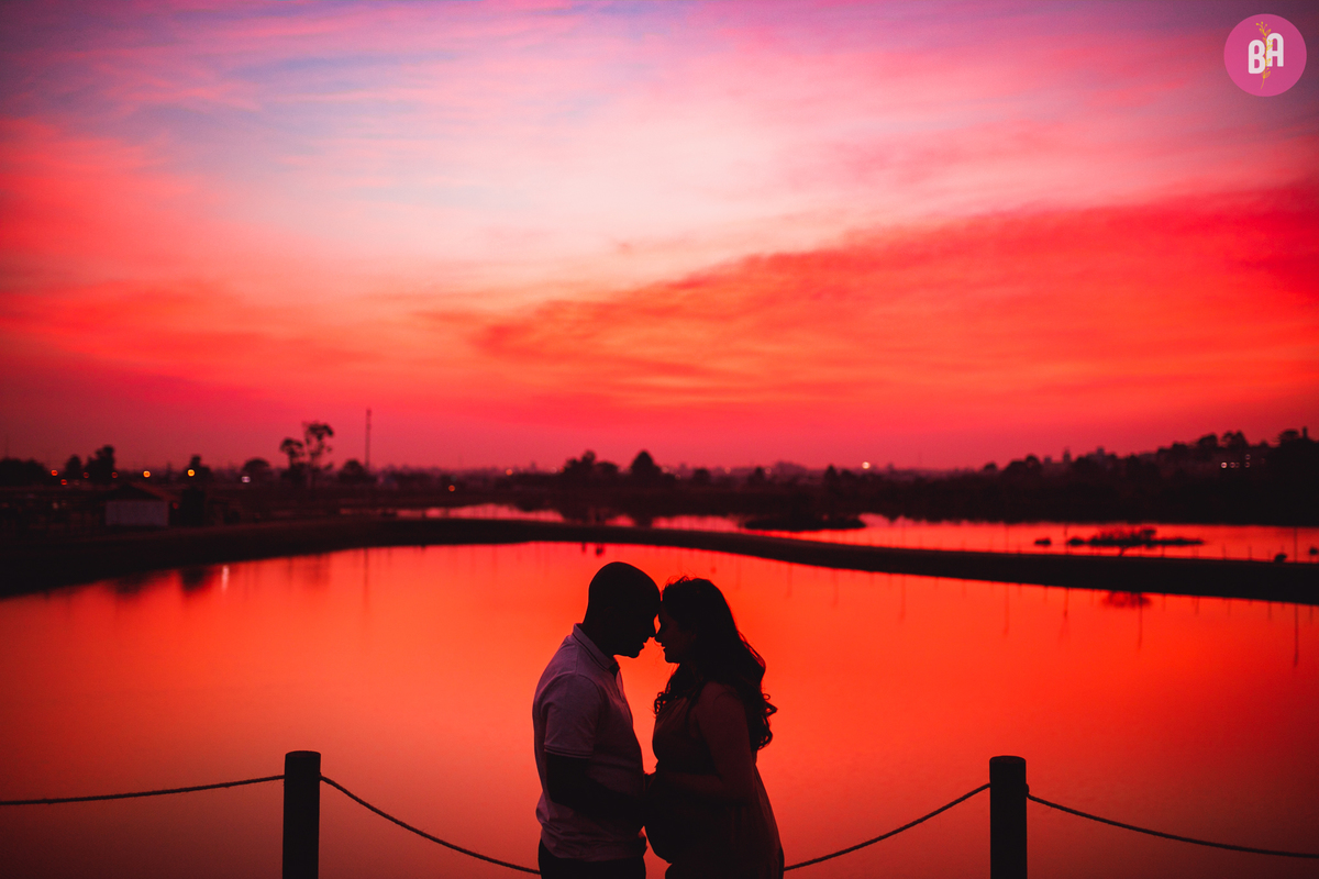 fotografa familia curitiba - ensaio gestante em casa e externo por do sol