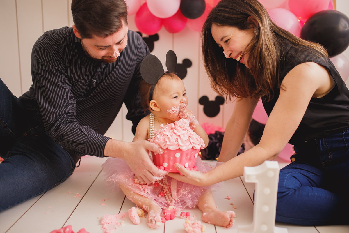 fotografa familia curitiba - smash the cake minie
