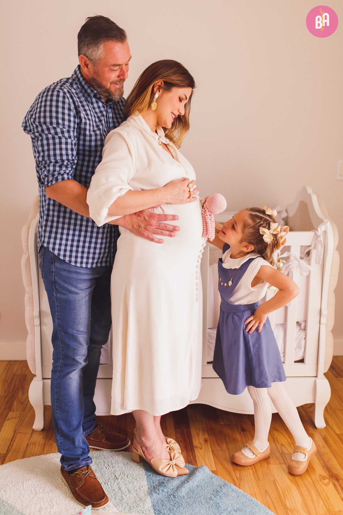 fotografa familia Curitiba - gestante em casa 