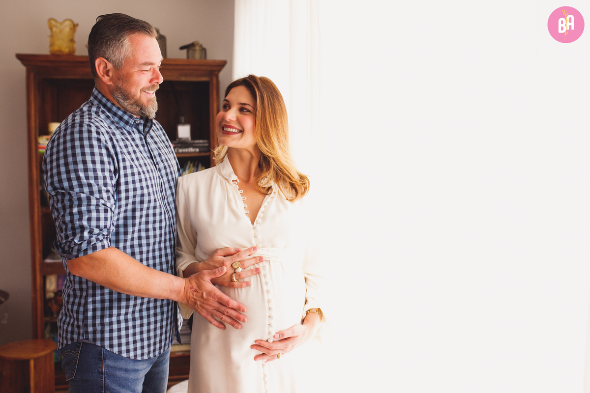 fotografa familia Curitiba - gestante em casa 