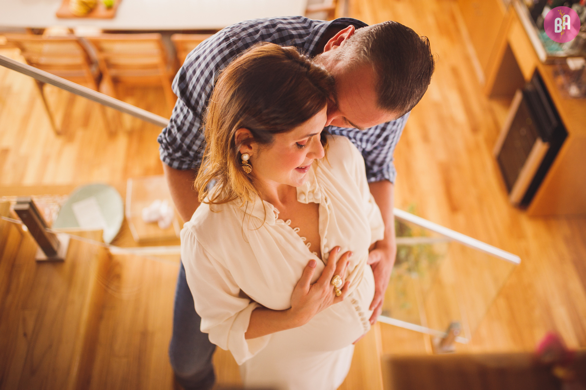fotografa familia Curitiba - gestante em casa 