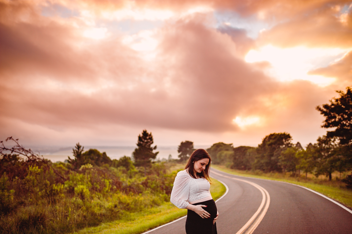 fotografa familia curitiba - gestante Leticia externo nascer do sol colonia witmarsun