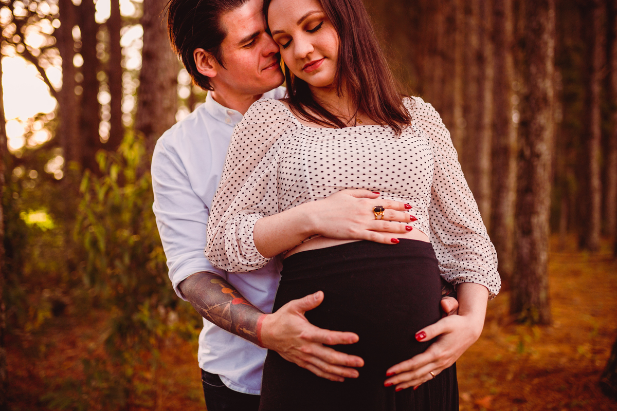 fotografa familia curitiba - gestante Leticia externo nascer do sol colonia witmarsun