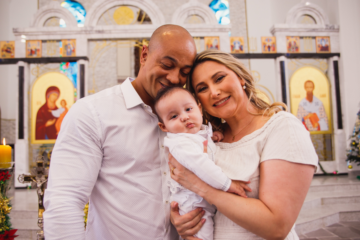 fotografa familia curitiba - batizado igreja merces
