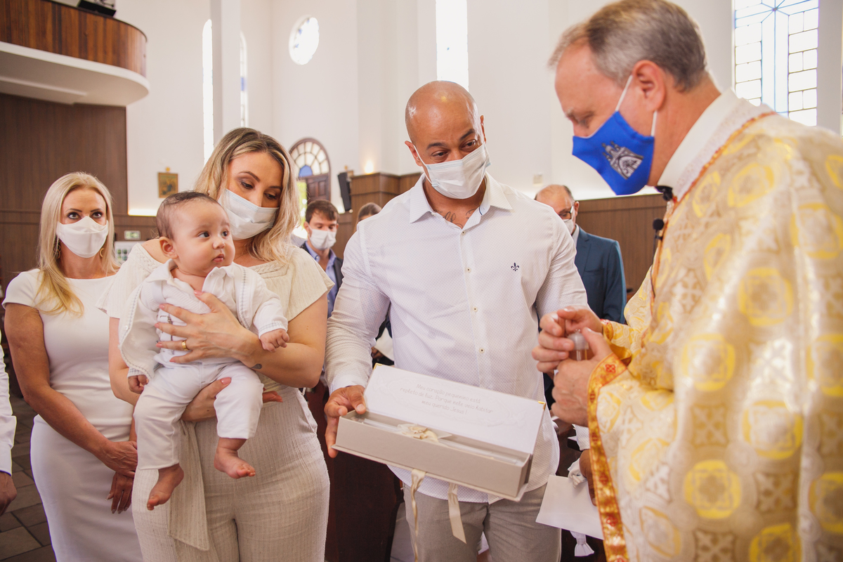 fotografa familia curitiba - batizado igreja merces