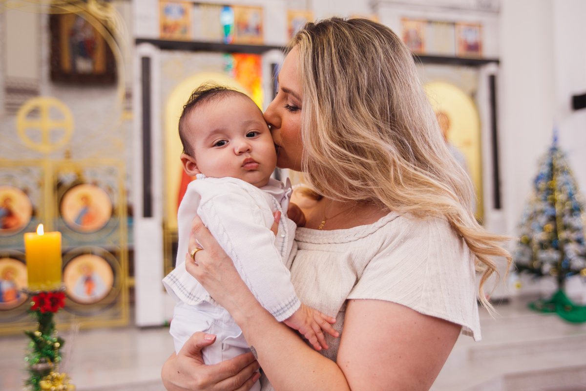 fotografa familia curitiba - batizado igreja merces