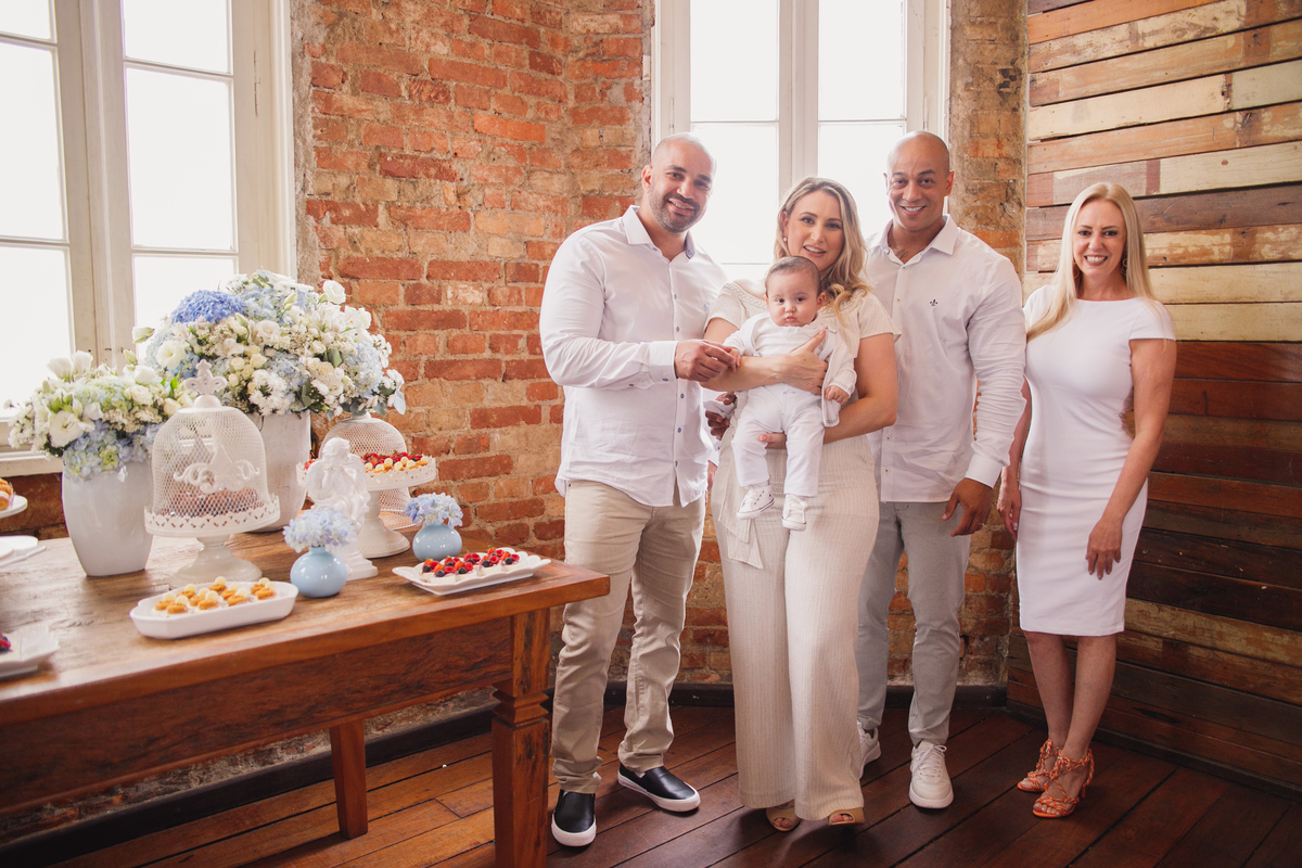 fotografa familia curitiba - batizado igreja merces