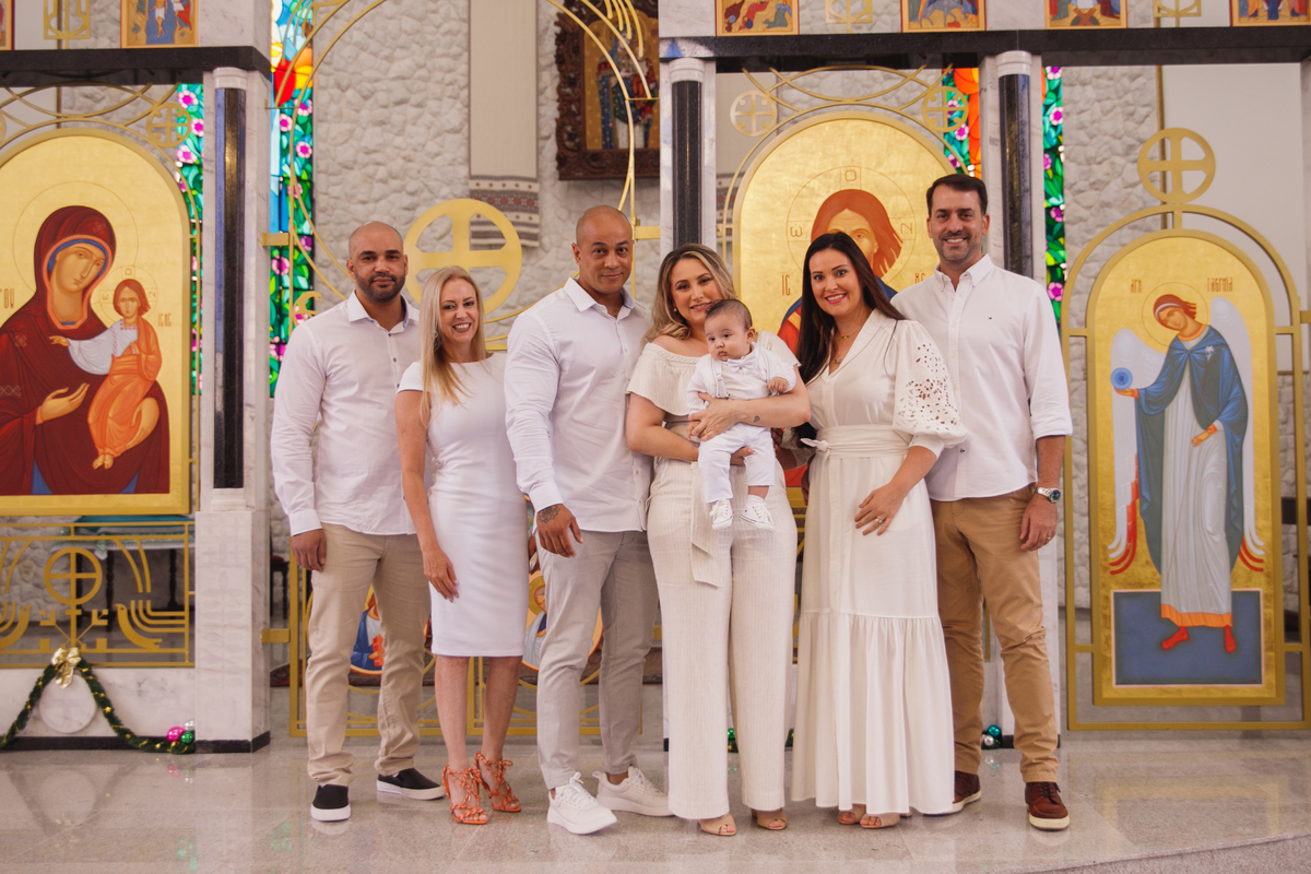 fotografa familia curitiba - batizado igreja merces