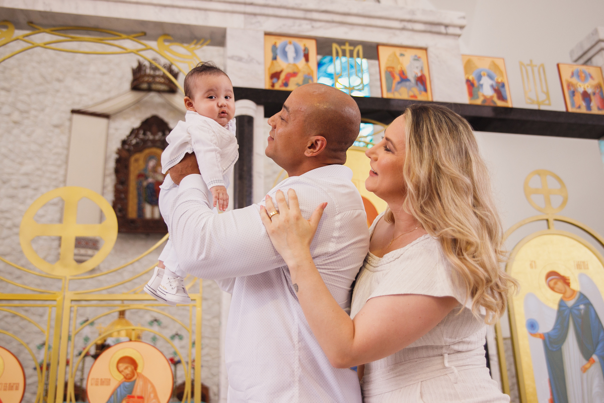 fotografa familia curitiba - batizado igreja merces