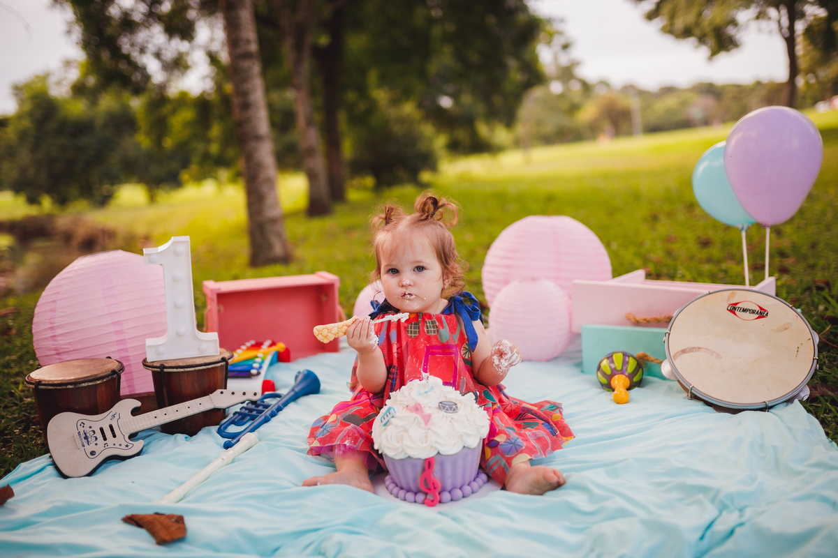 fotografa familia curitiba - ensaio parque barigui smash the cake bolo 