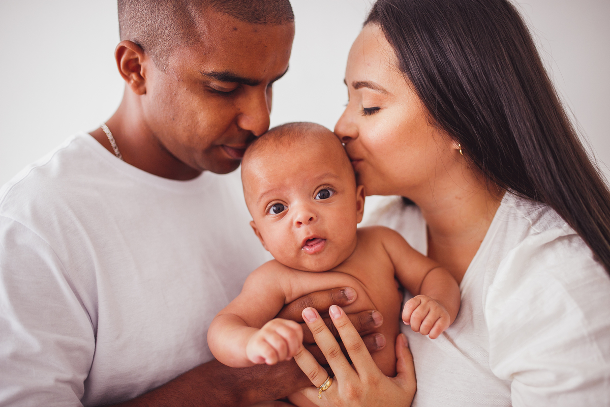 fotografa familia curitiba - bebe 6 meses estudio