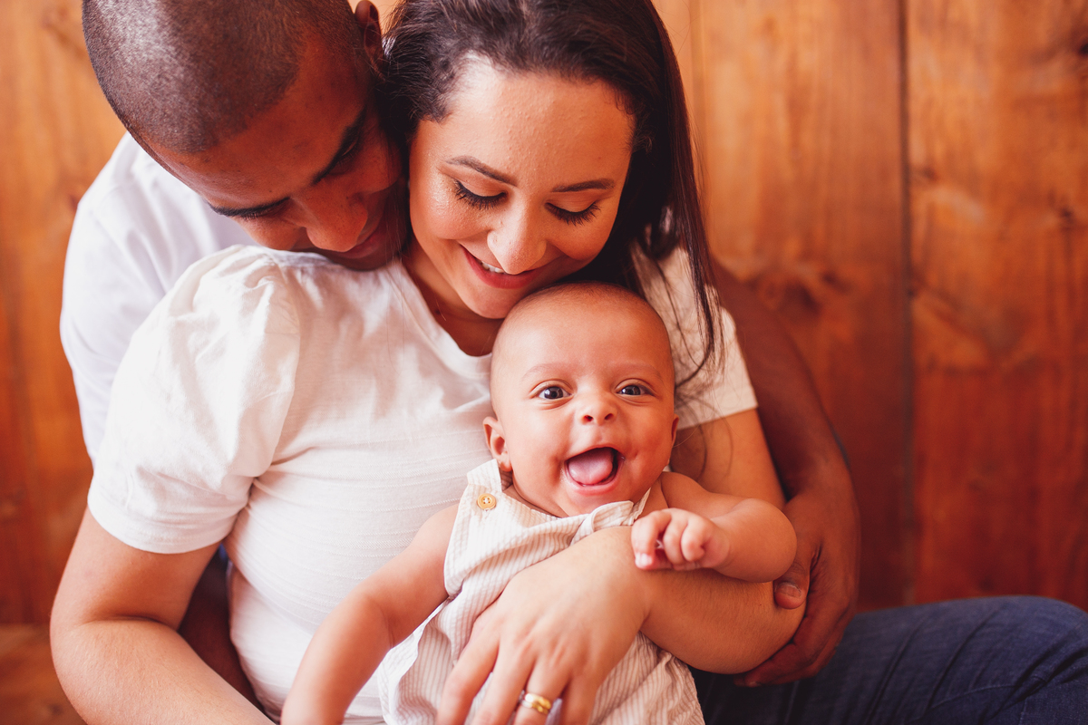 fotografa familia curitiba - bebe 6 meses estudio