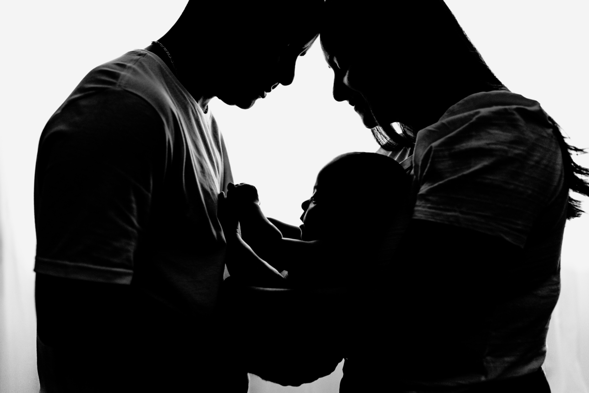 fotografa familia curitiba - bebe 6 meses estudio