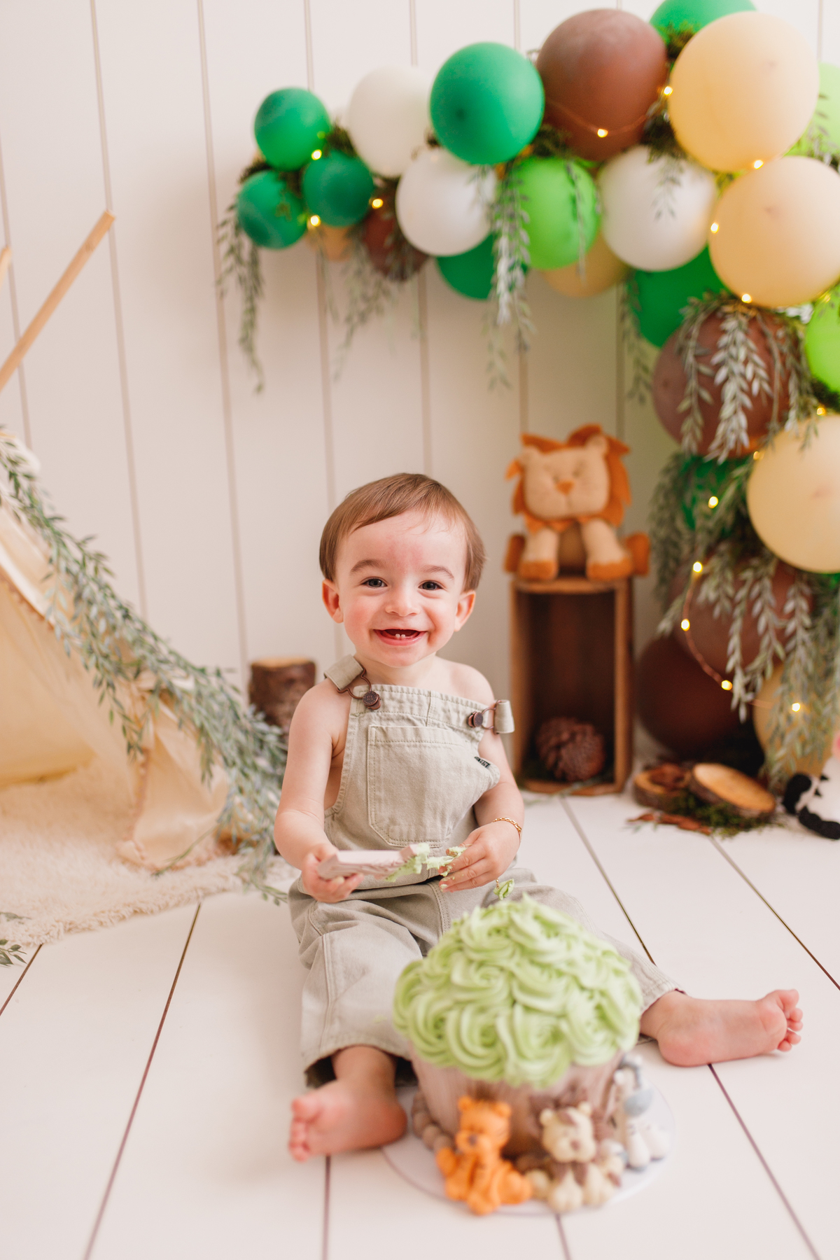 fotografa familia curitiba - smash the cake Eduardo estudio