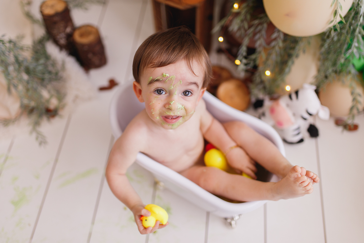 fotografa familia curitiba - smash the cake Eduardo estudio