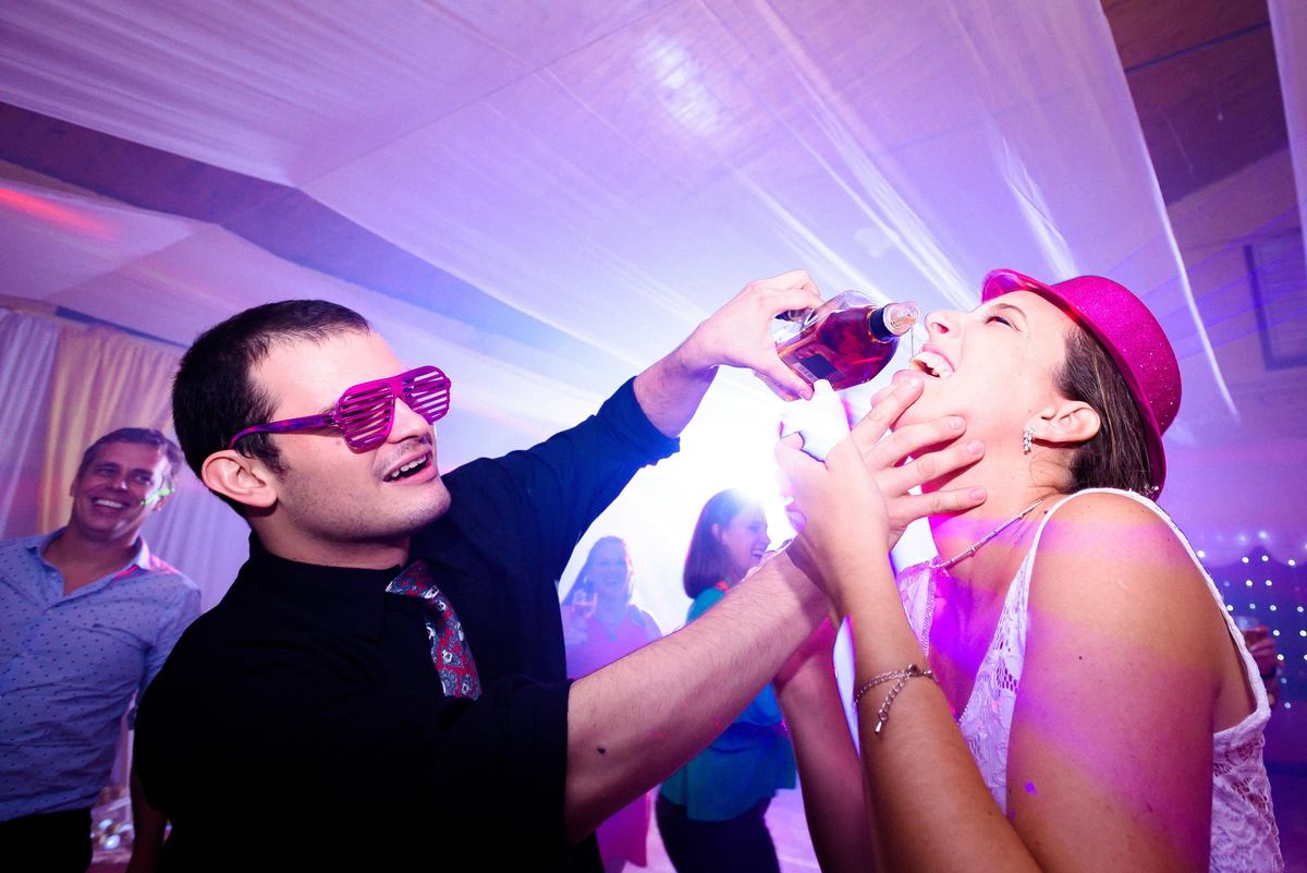 baño de whisky a la novia