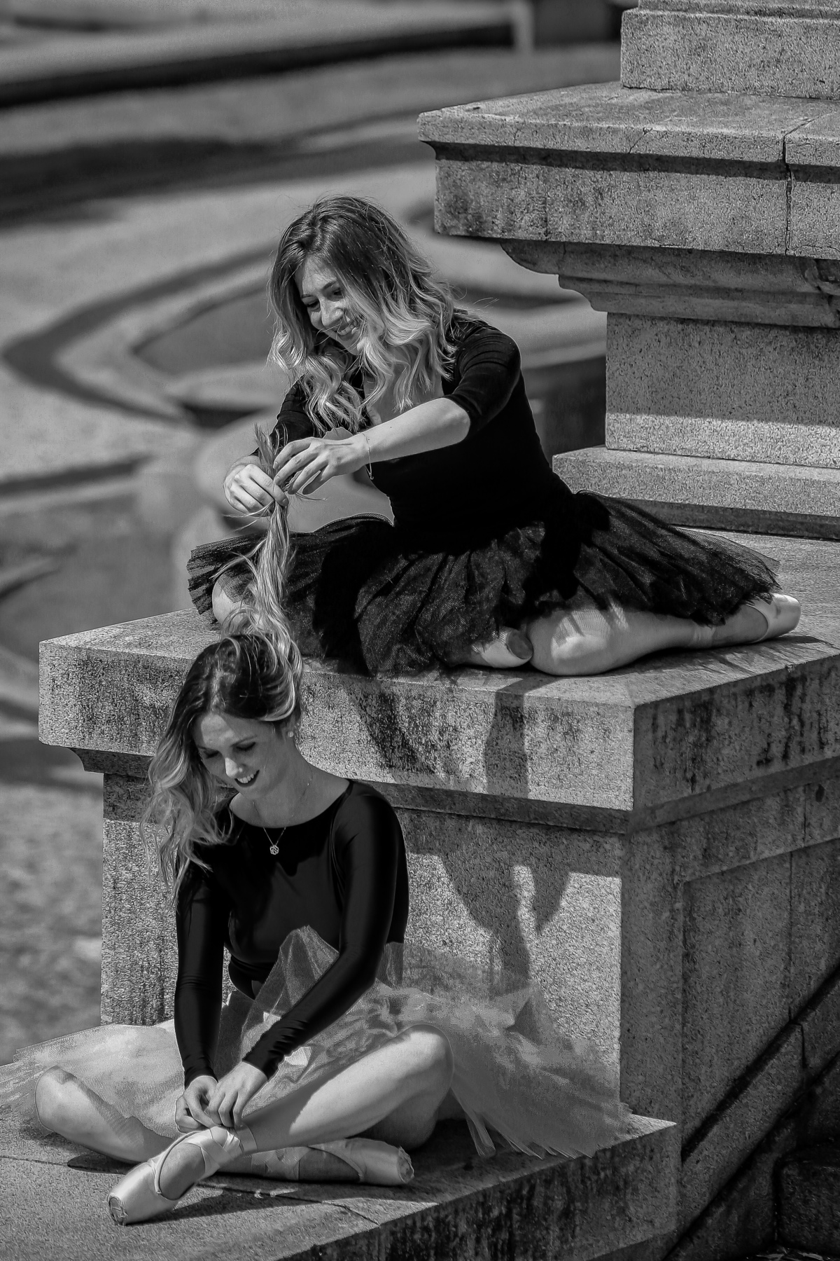 Ensaio fotográfico com bailarinas