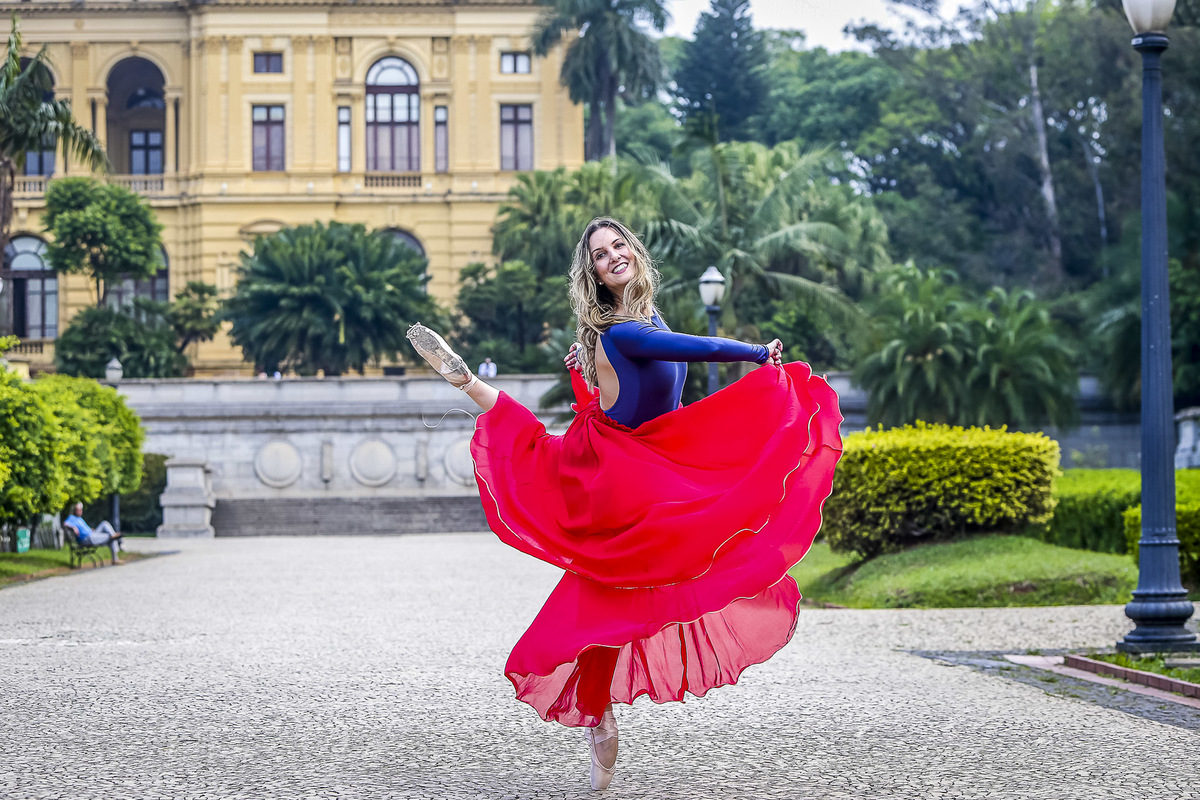 Ensaio fotográfico com bailarinas